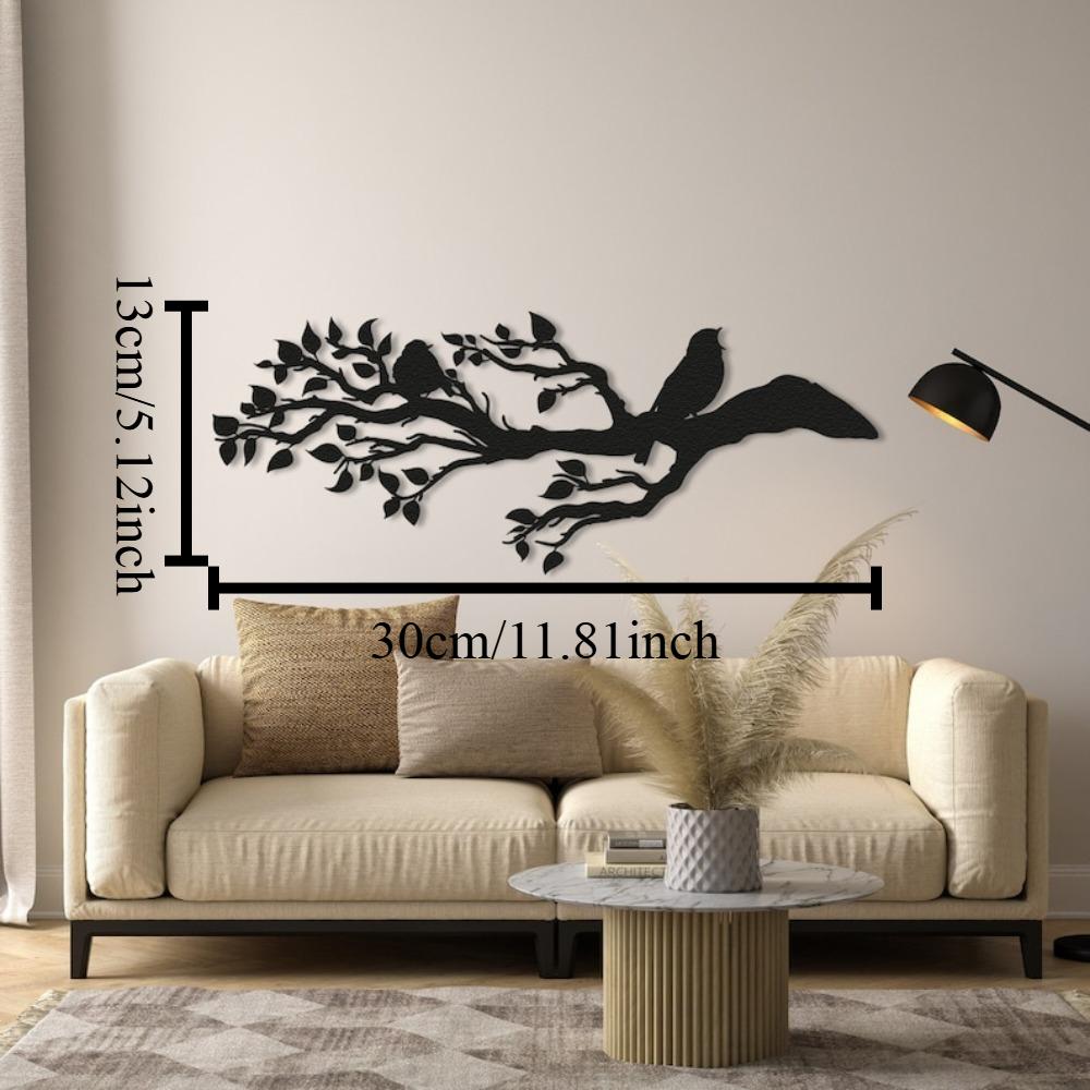 

Металлическая птица на ветке Настенное искусство, Железная скульптура птицы Декор для дома, Настенное панно из кованого железа, Металлическое искусство для сада, Уличный орнамент-птица 12in чёрный