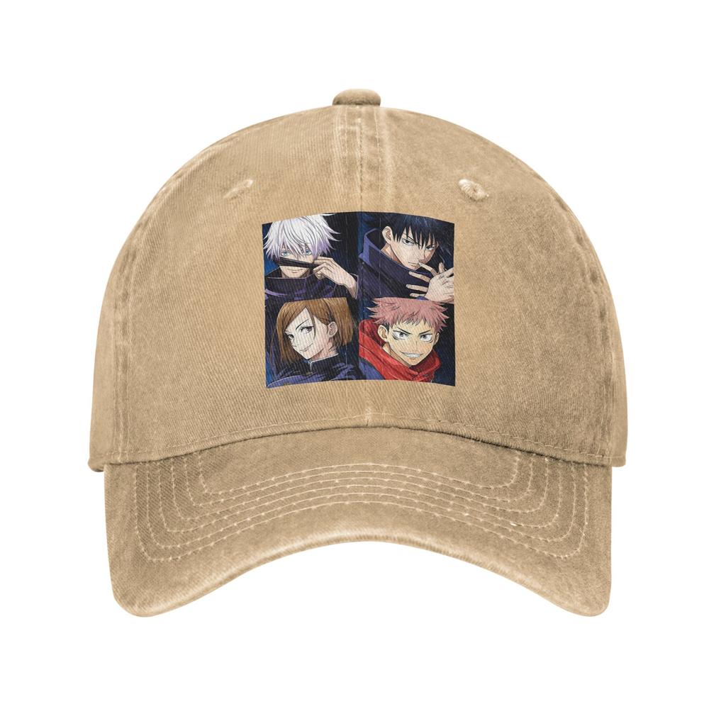 Megumi Bester Freund Jujutsu Kaisen Sukuna Anime Denim Stoff Kappe Lässige Baseballkappen Hut Sommer Unisex Baseballkappen