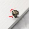 NAIERDI White Rose Flower Kitchen Cabinet Handles European Zinc Alloy Bronze Door Handles Drawer Knobs Furniture Hardware