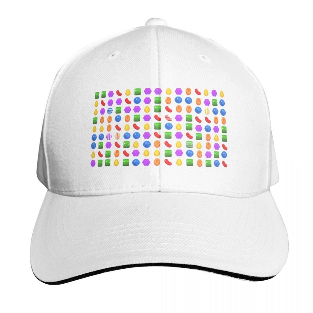 Candy Crush Grid Baseball Cap Military Cap Unisex Luxury Unisex cap Hat Unisex Luxury Snapback Hats Women Unisexs
