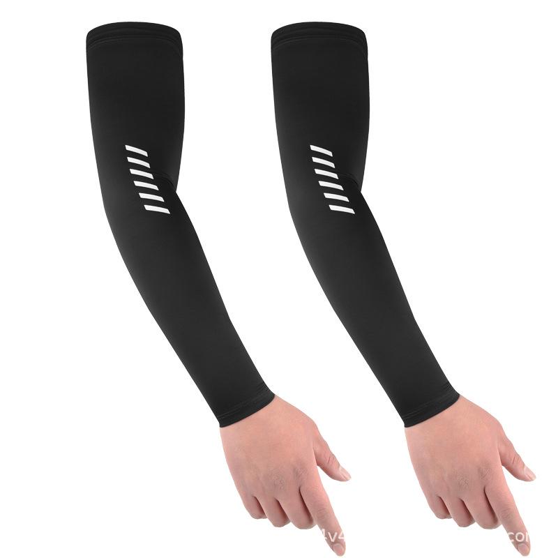 Plus Size Ice Silk Sun Protection Sleeves for Men - Summer Outdoor, Fishing, Cycling, Driving Arm Guards