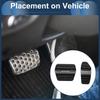 FUELHOOD 2pcs Automatic Foot Pedal Pad Foot Axle Pedal Cover for Nissan Roox B40 Series 2020/03- Aluminum Alloy Black