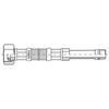 Steel braided battery hose 50 M10x3 / 8 long