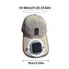Summer Men Women Fan Baseball Hat Sun Block Baseball Hat with Solar Fan USB Charging Fan Breathable UV Block Outdoor Sunhats