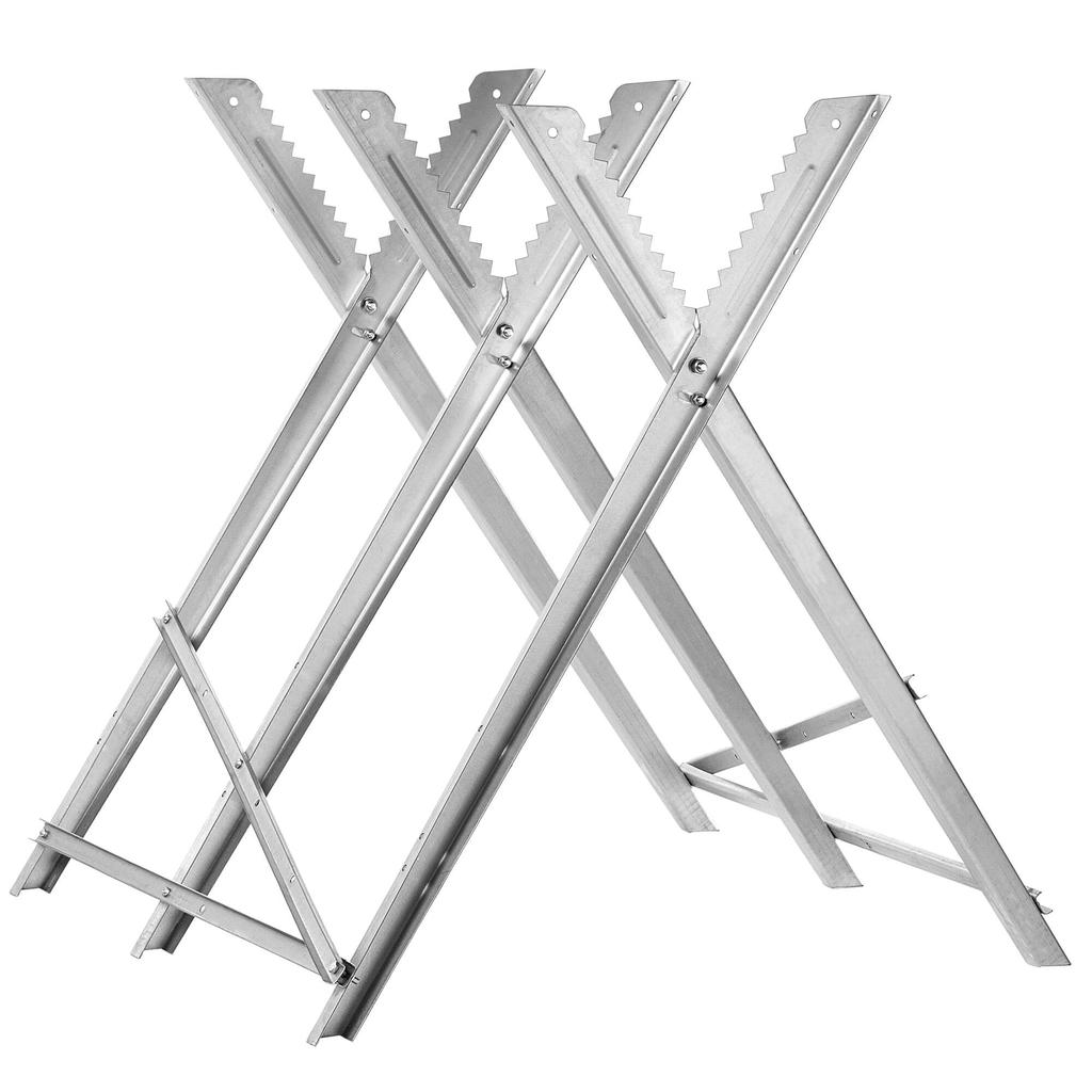 KADAX Folding wooden cutting stand, 82 x 78 cm, steel