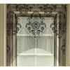 Halloween Black Lace Curtains Tassel Valance Skull Bat Tulle Topper Shawl