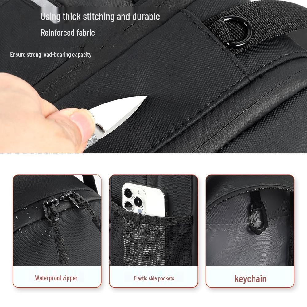 Strong Magnetic Fitness Water Bottle & Storage Crossbody Bag - Large Capacity for Gym Essentials