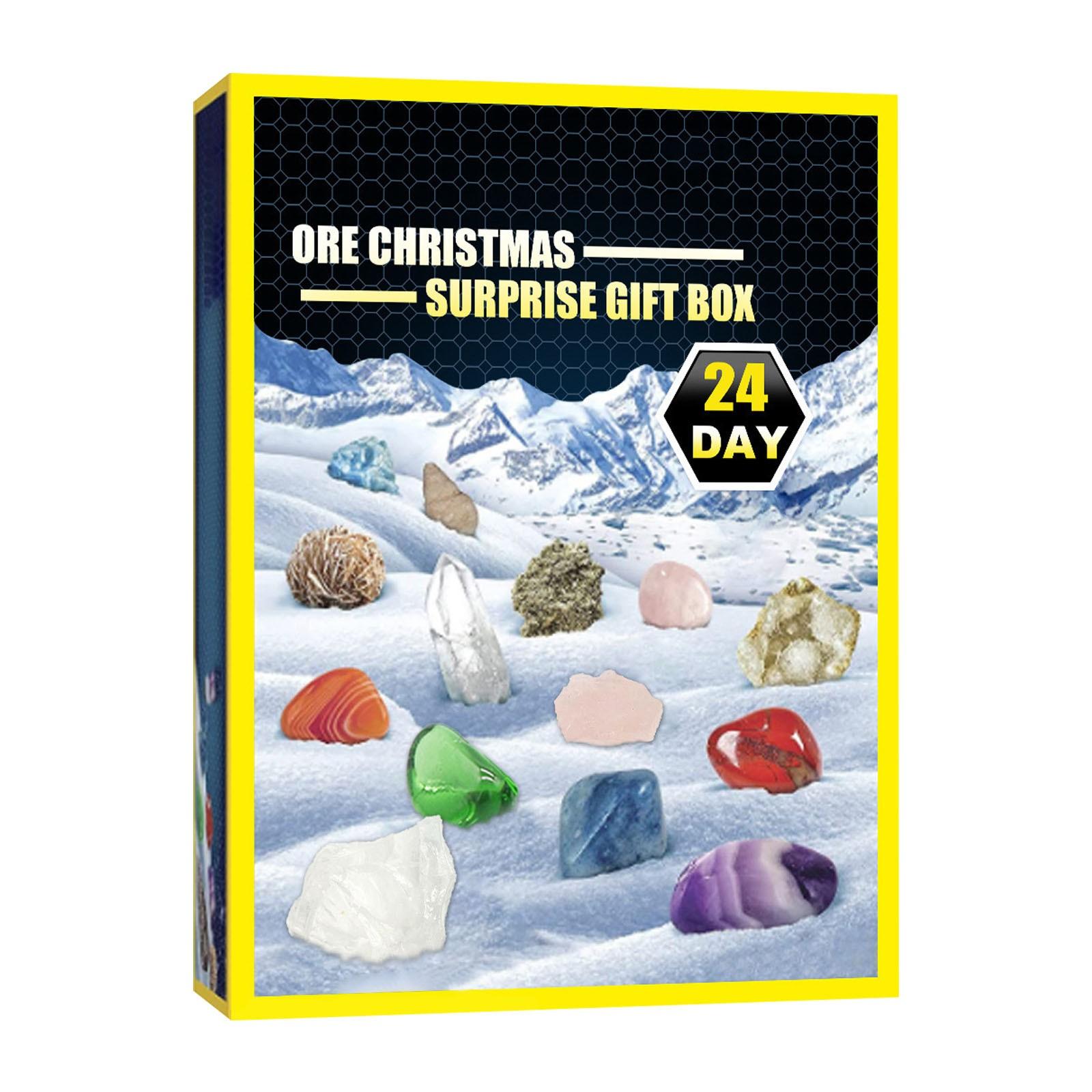 

Рождественский обратный отсчет 24 дня Шторы Коробка Рождественские руды Атмосфера Игрушки Рождественский подарок Сюрприз Подарок One Size