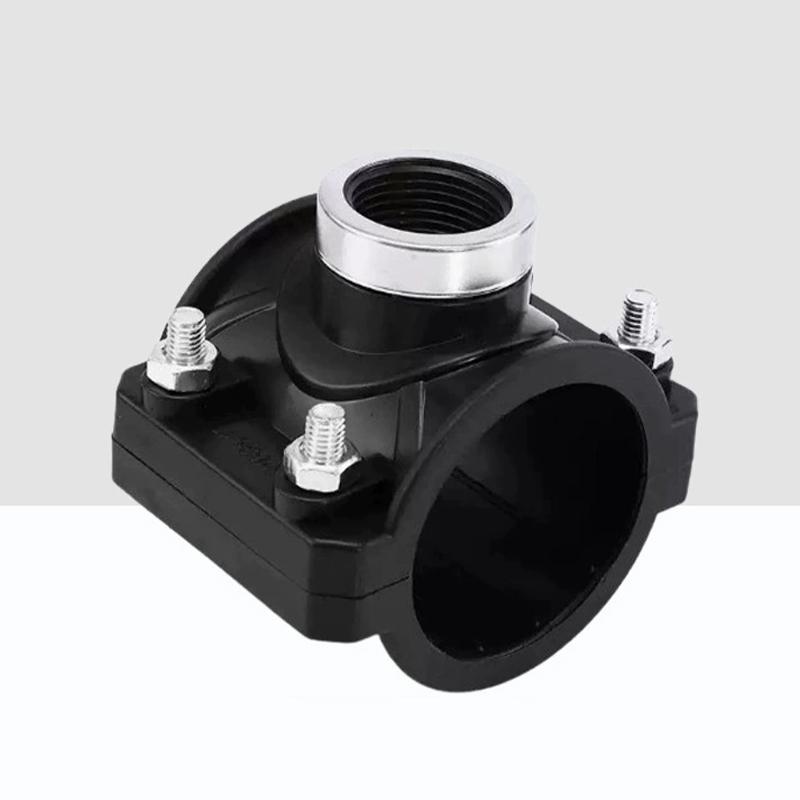 PE Pipe Fitting Clamp 1PC 1/2'' Female Thread Water Splitter Connector for 20/25/32MM Pipes Home Garden Irrigation System