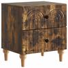 Nightstand Smoked Oak 43 X 34.5 X 48 Cm Engineered Wood