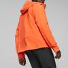 Puma Kurtka do biegania typu softshell Seasons z nadrukiem logo, z kapturem, zapinana na zamek, tkana kurtka męska, kurtka pomarańczowa 524108-60