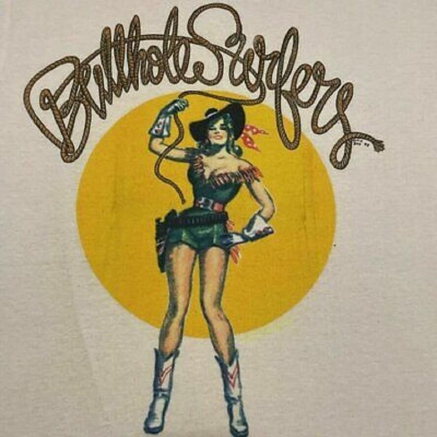 

Редкая винтажная футболка Butthole Surfers Плотный хлопок Белая Все размеры Унисекс Унисекс футболка XXXL