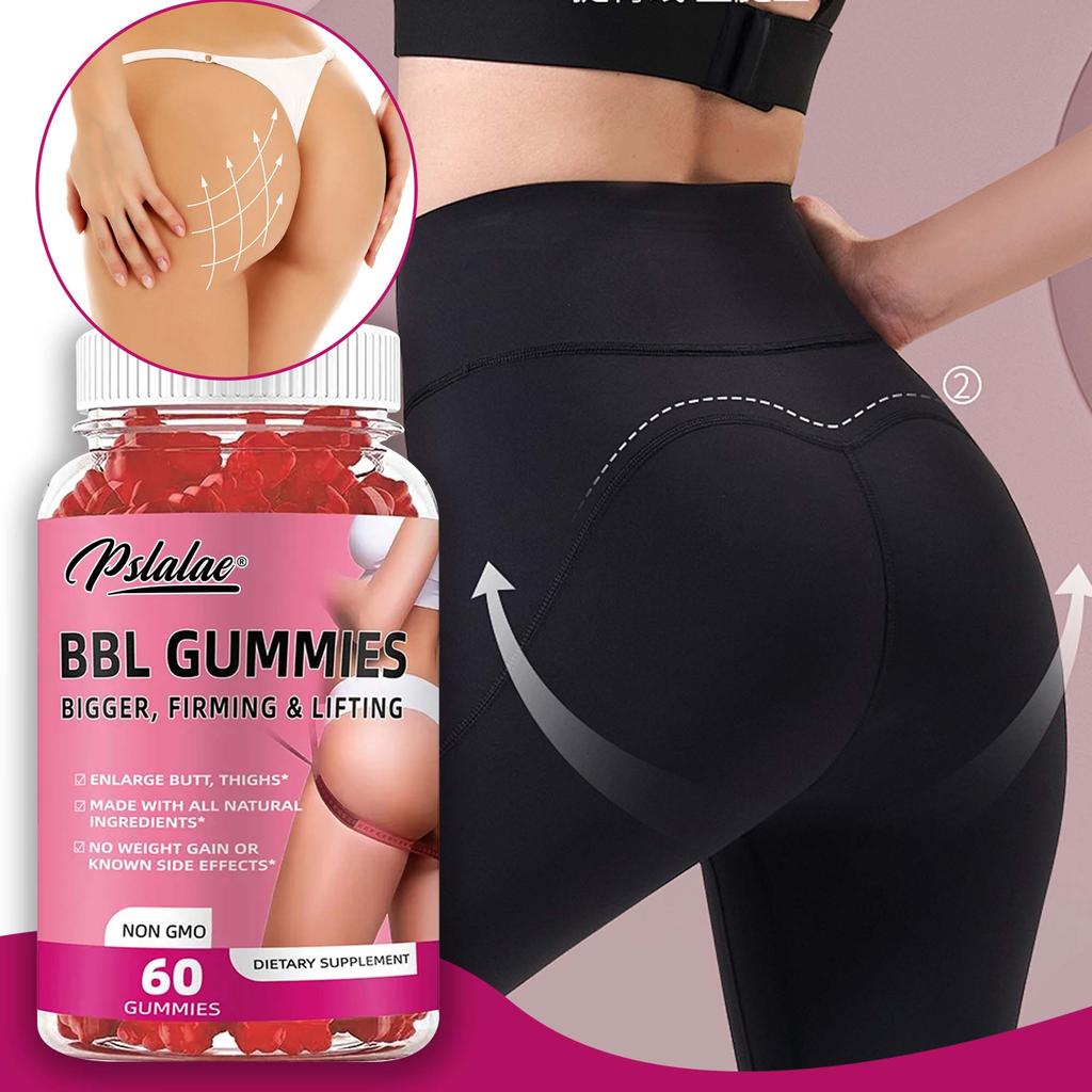 Buttock-enhancing Gummies, All-natural, Sculpt a Natural, Curvaceous Figure, Lift and Firm, Suitable for Adults.