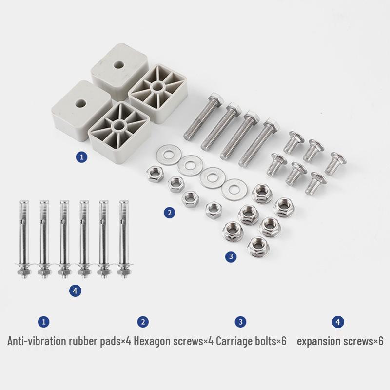 Universal Stainless Steel Air Conditioner Bracket - Thickened Crossbar Support for 1.5P To 5P