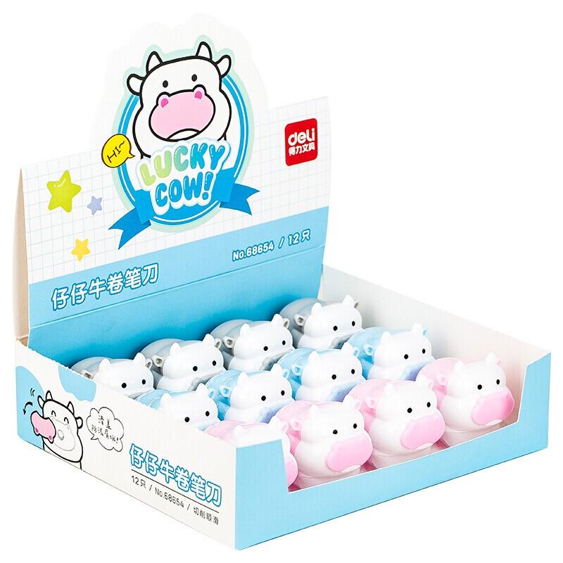Deli 68654 Cartoon Pencil Sharpener (12-pack)
