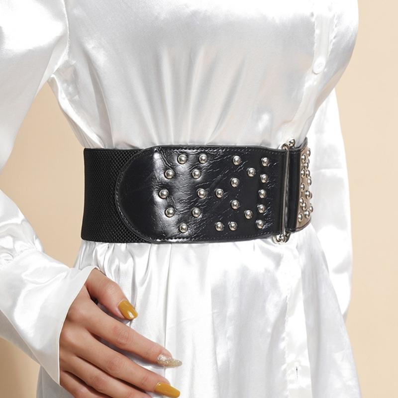 Women Shirt Wide Waist Belt Vintage Elegant Elastic Rope Universal Waist Belt Women Dress Shirt Wide Waist Seal Corset