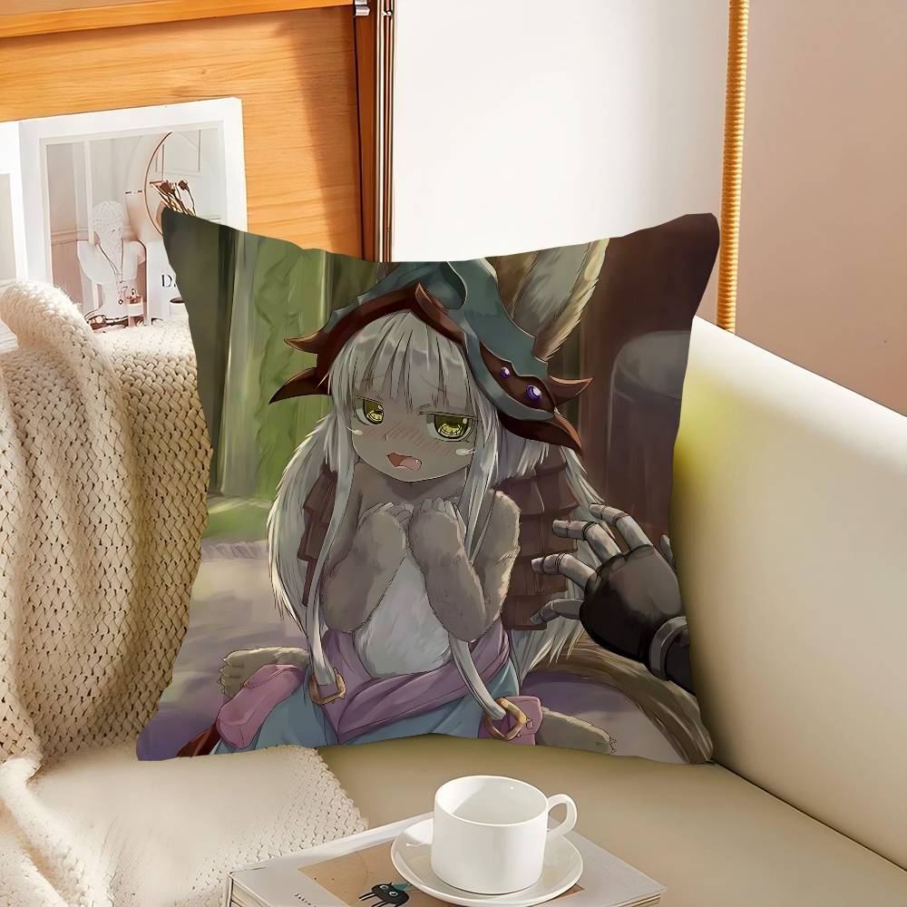 N-Nanachi Cartoon Pillow Cover For Bedroom Room And Living Room Sofa Decorative Cushion Cover