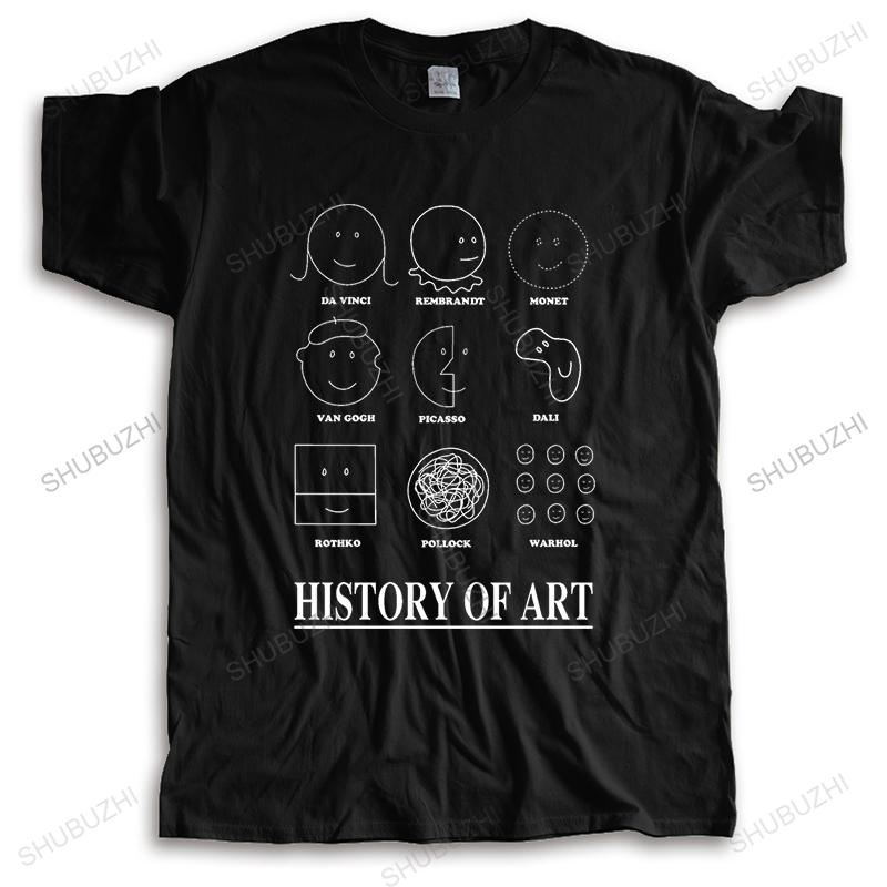Homme t shirt summer men tshirt Picasso Monet Da Vinci Art History Sweatshirts Thick Combed male Cotton loose style tops