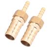 Brass Fitting Hose Barb Tail Reducer Reducing Plug Connector (6mm 16mm 2pcs)