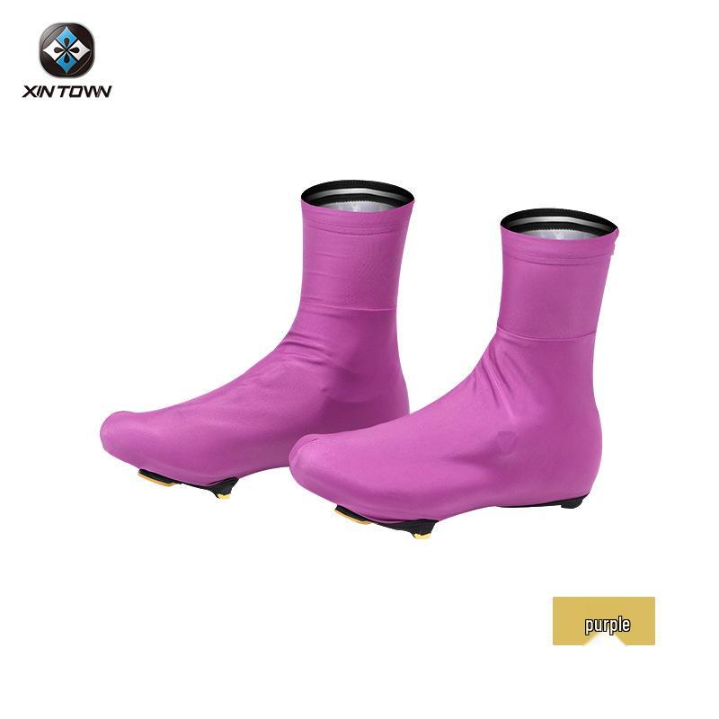 XINTOWN Solid Color Cycling Shoe Covers - Lightweight, Dustproof, Anti-Fouling Bicycle Gear