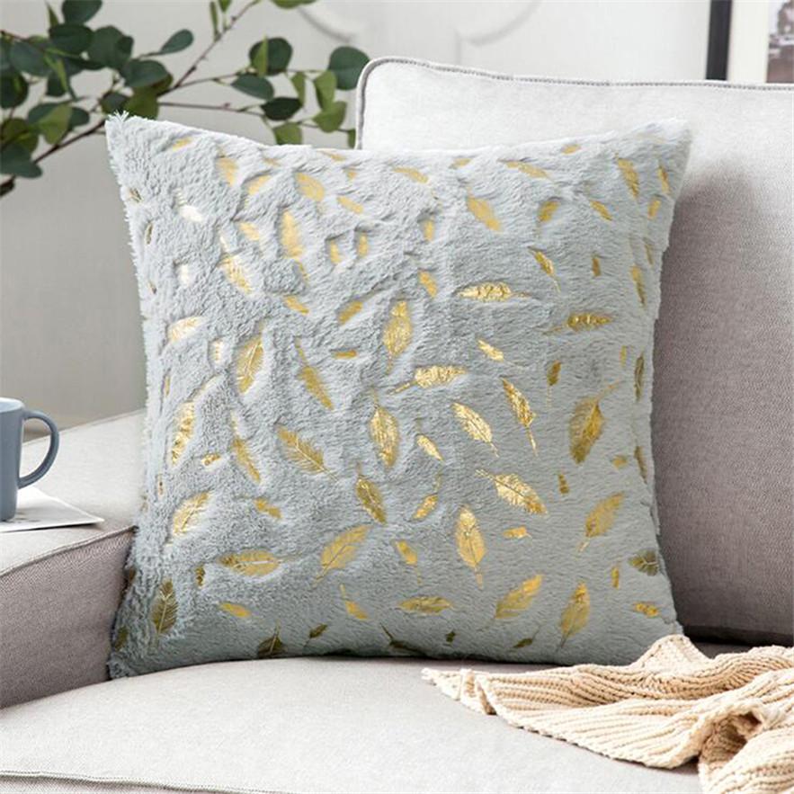 Solid Faux Fur Throw Pillow Case Pillowcase Decorative For Sofa Car Fluffy Soft Decoration Bedroom Pillow Cover Living Room Home Decor