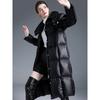 Europe and the United States winter new big red down jacket wedding wear quilt thickened down jacket women plus long loose
