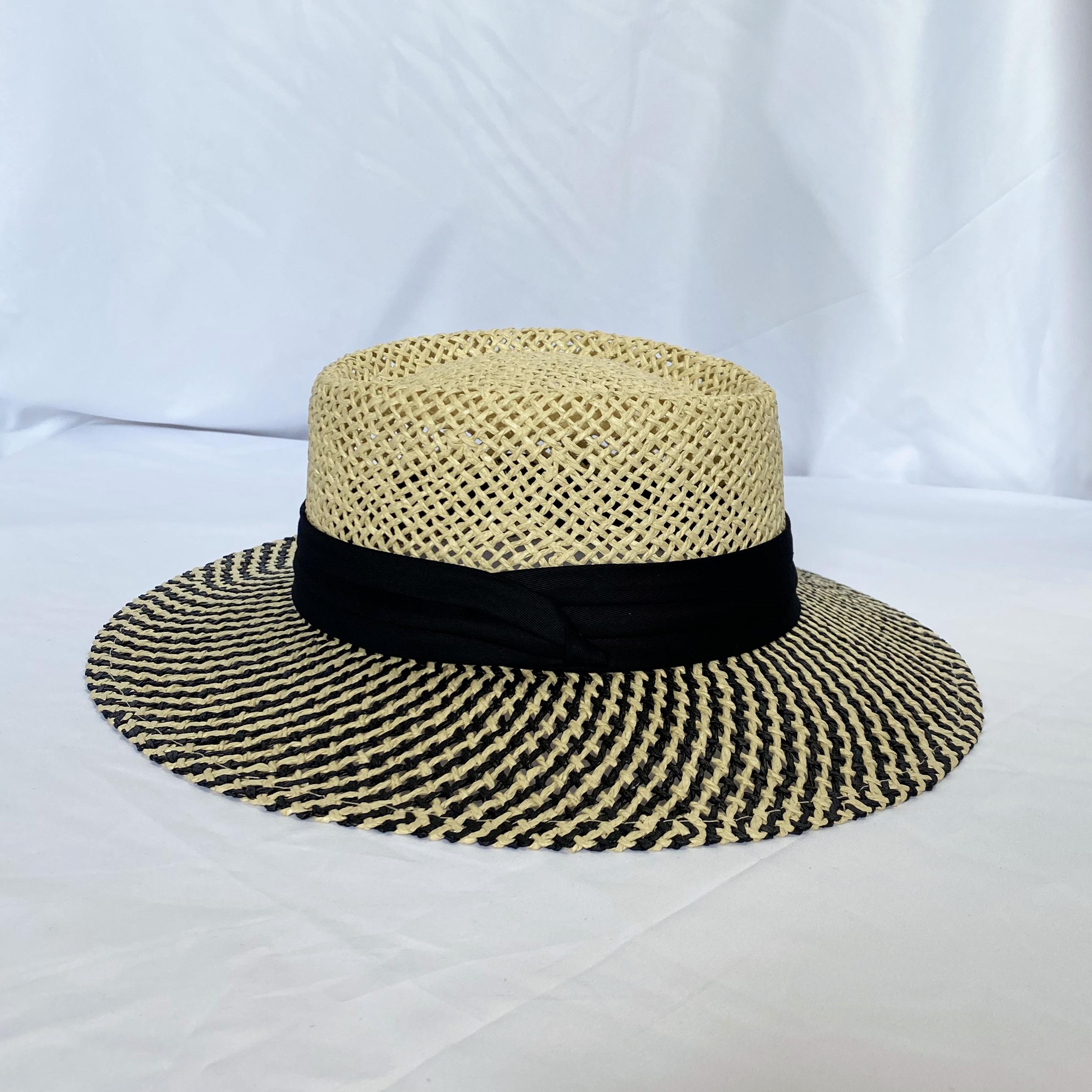 

10 Colors Summer Beach Straw Hats Women Foldable Big Wide Side Casual Female Panama Hat Sunshade Concave Top Cap Travel Sun Cap