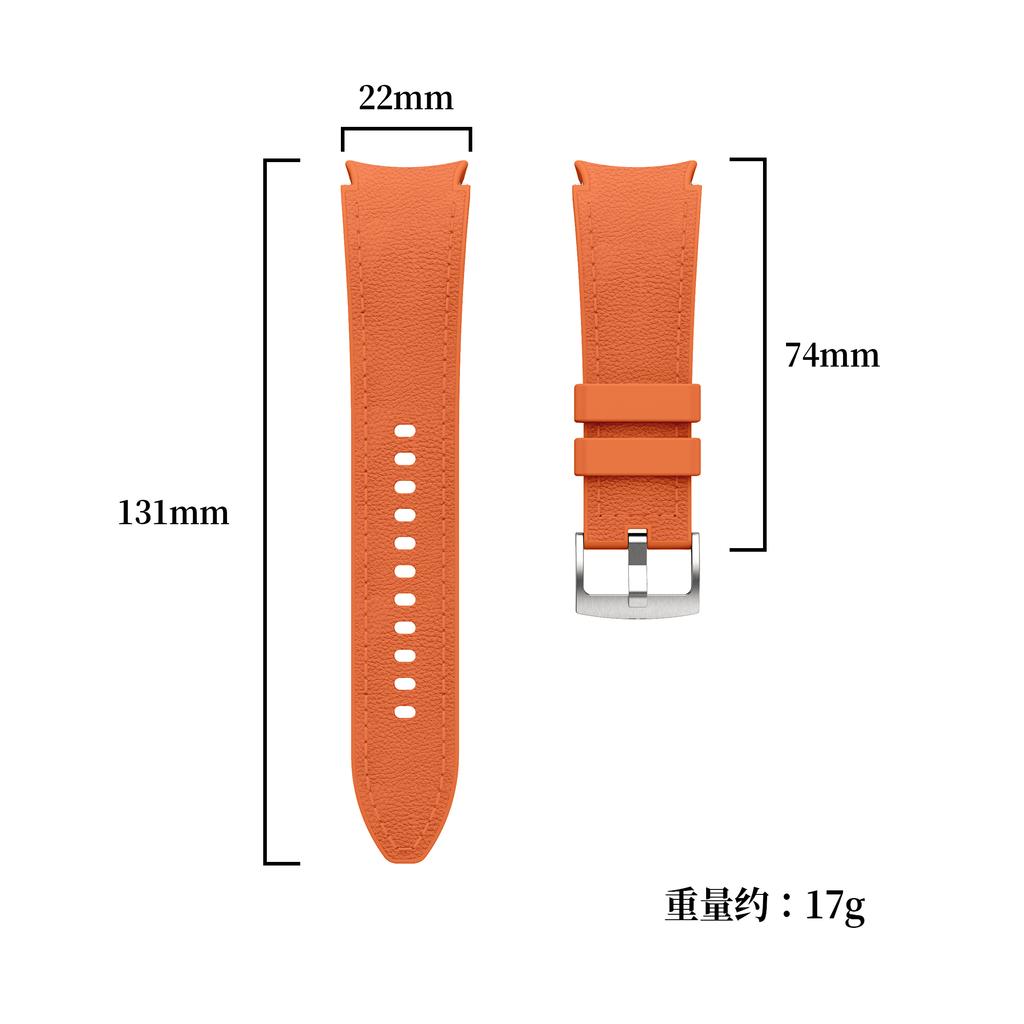 No Gap Silicone+Leather Strap for Samsung Galaxy Watch 7 6 5 4 FE 40mm 44mm Bracelet Wristband Watch 6 4 Classic 43/47mm 42/46mm