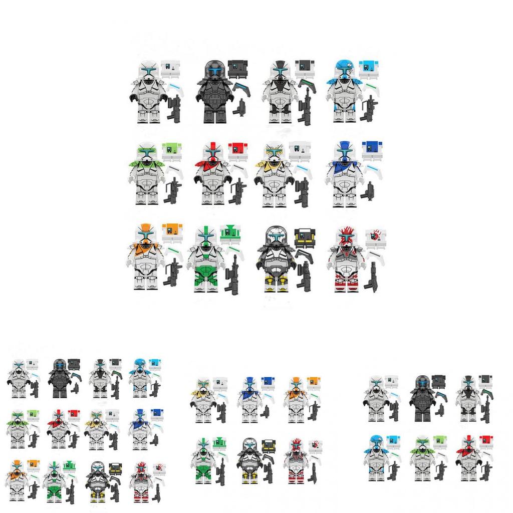 Star Wars Commandos Lego Minifigures 12-piece Set Of High-quality Abs Plastic Toys For Kids And Fans!