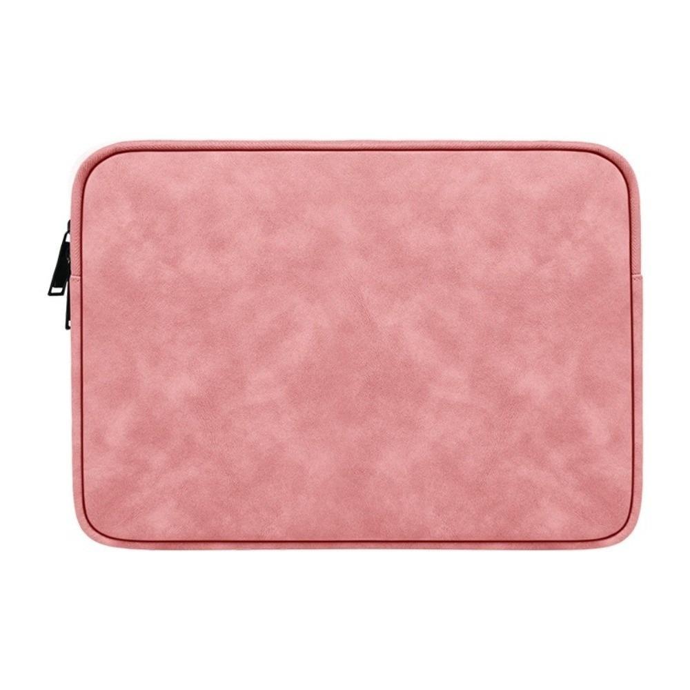PU Leather Notebook Pouch Solid Color Laptop Case Durable Laptop Sleeve Bag  Computer Protection
