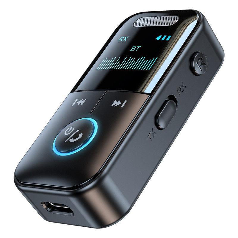 5.4 Bluetooth Adapter Bluetooth Audio Receiver/Transmitter With Led Display Aux 3.5Mm Jack For Car Tv Speaker Headphones