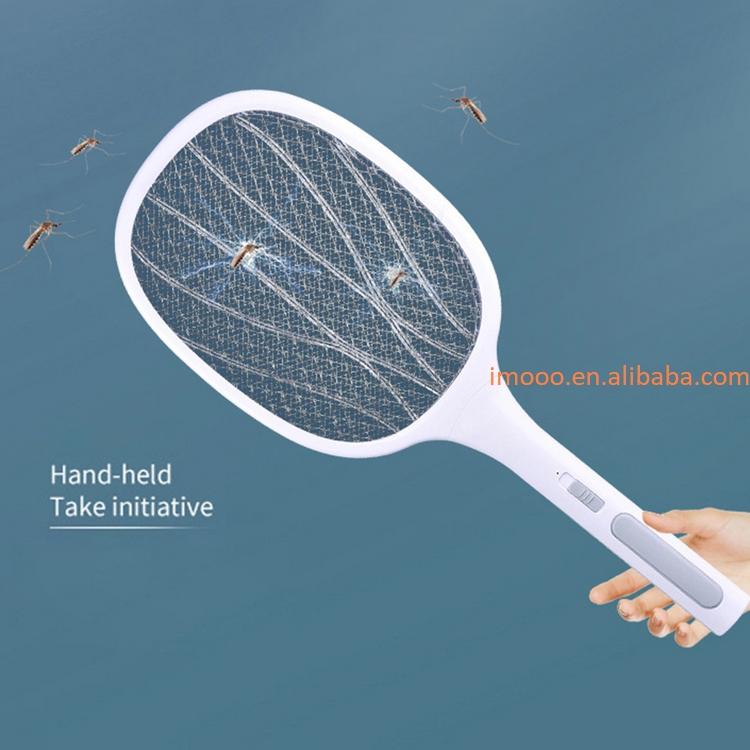 Factory Price 2 in 1 LED Mosquito Killer Lamp Handheld Fly Swatter Home Outdoor Rechargeable Electric USB Bug Zapper Racket