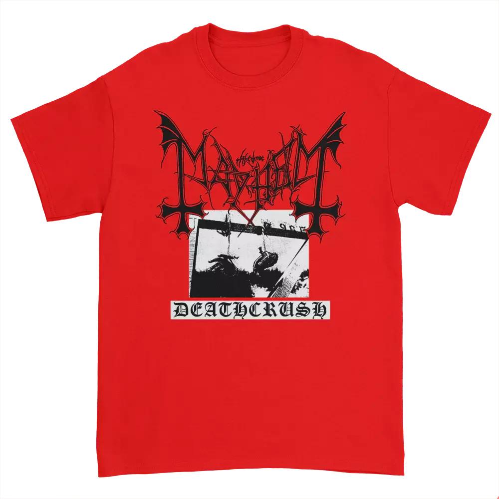 NEW Mayhem Deathcrush , Gift For Fan, Music, Red All Size Shirt QQ07 L