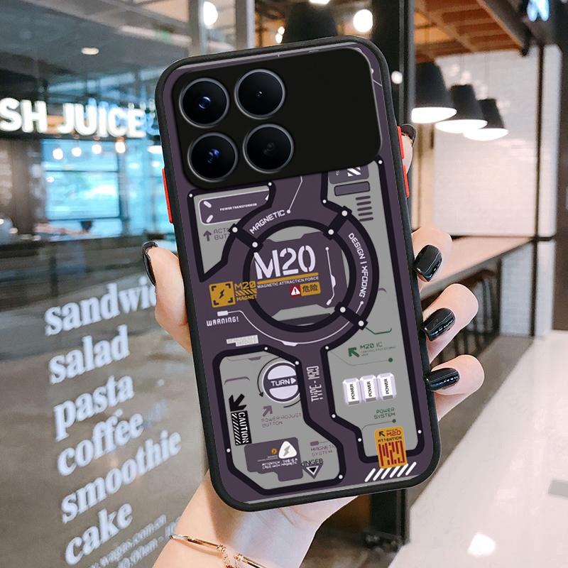 For Xiaomi POCO F8 Pro Case Unique Machine Style Matte Silicone PC Shockproof Protector Case POCO F8 Pro Cover POCO F8 Ultra