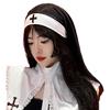 Nun Habits Hats Nun Headpiece Lightweight Nun Costume Accessories for Halloween Dressing Up Party Nun Headband Caps