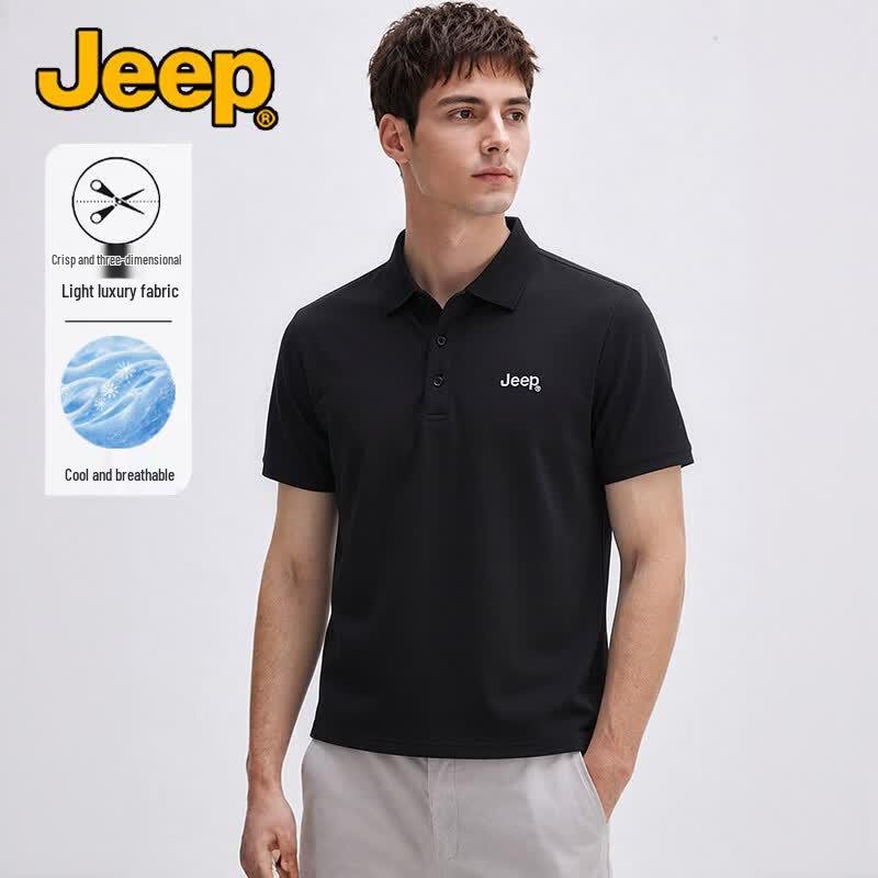 JEEP Men s Summer Ice Silk Polo Shirt XL