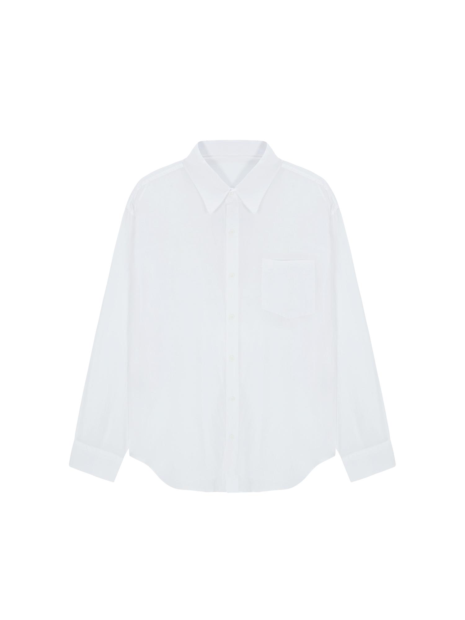 Salad Basket Sheer Cotton Shirt - White