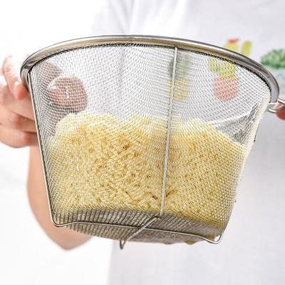 Cibulové kroužky Kuřecí křídla Síťovina Nerezová ocel Skládací s rukojetí Kuchyňské náčiní Sítko Fritovací koš Cedník na potraviny