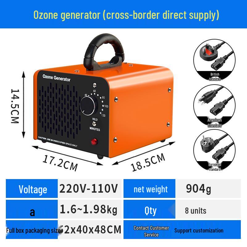 Ozongenerator für den Heimgebrauch zur Geruchsentfernung, Luftreinigung und Formaldehydreduzierung