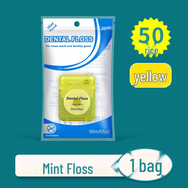 Minze gewachste ultrafeine Zahnseide 50m Box - Hochfester kieferorthopädischer Draht