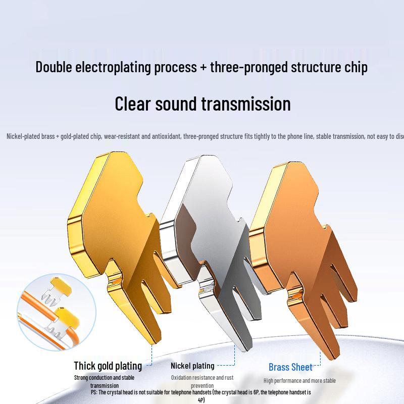 UGREEN RJ11 6P4C Telephone Cable Connectors