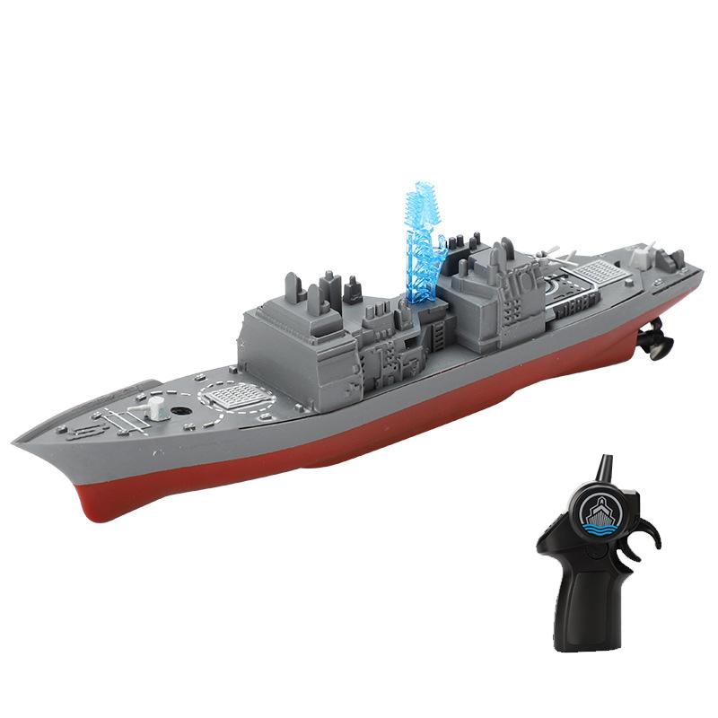 2.4G Rc Boat High-Speed Remote Control Ship Simulation Warship Model Mini Battleship Toys Children Model Toy for Boys Kids Gift