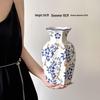 Vintage Blue & White Porcelain Vase for High-End Floral Display – Elegantly Designed Ceramic Ornament for Home Decor