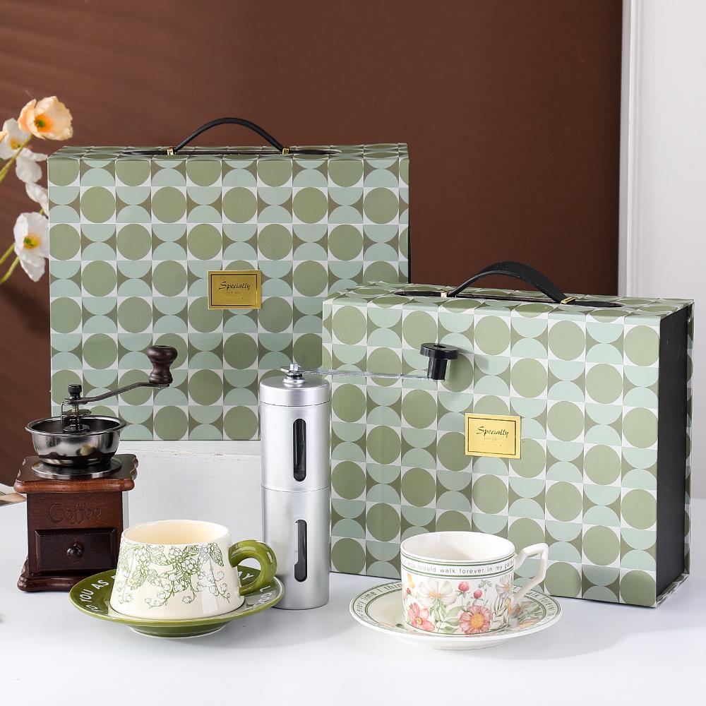 Gifts Coffee Cup Set Bridesmaid Souvenir Teachers' Day Gift Box For Teachers Hand Grinder Coffee Machine Birthday Gift