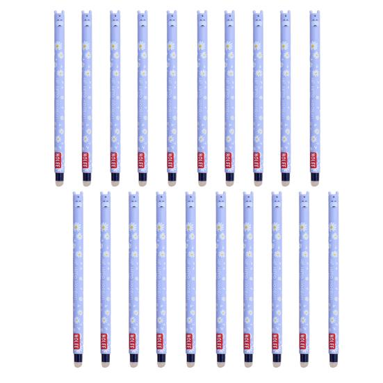 

20Pcs Cartoon Animal Erasable Gel Pens for Kids 0.7mm Cute Cap Design Smooth Writing Stationery Pen Easy Erase Fun School Supplies for Hippo синий