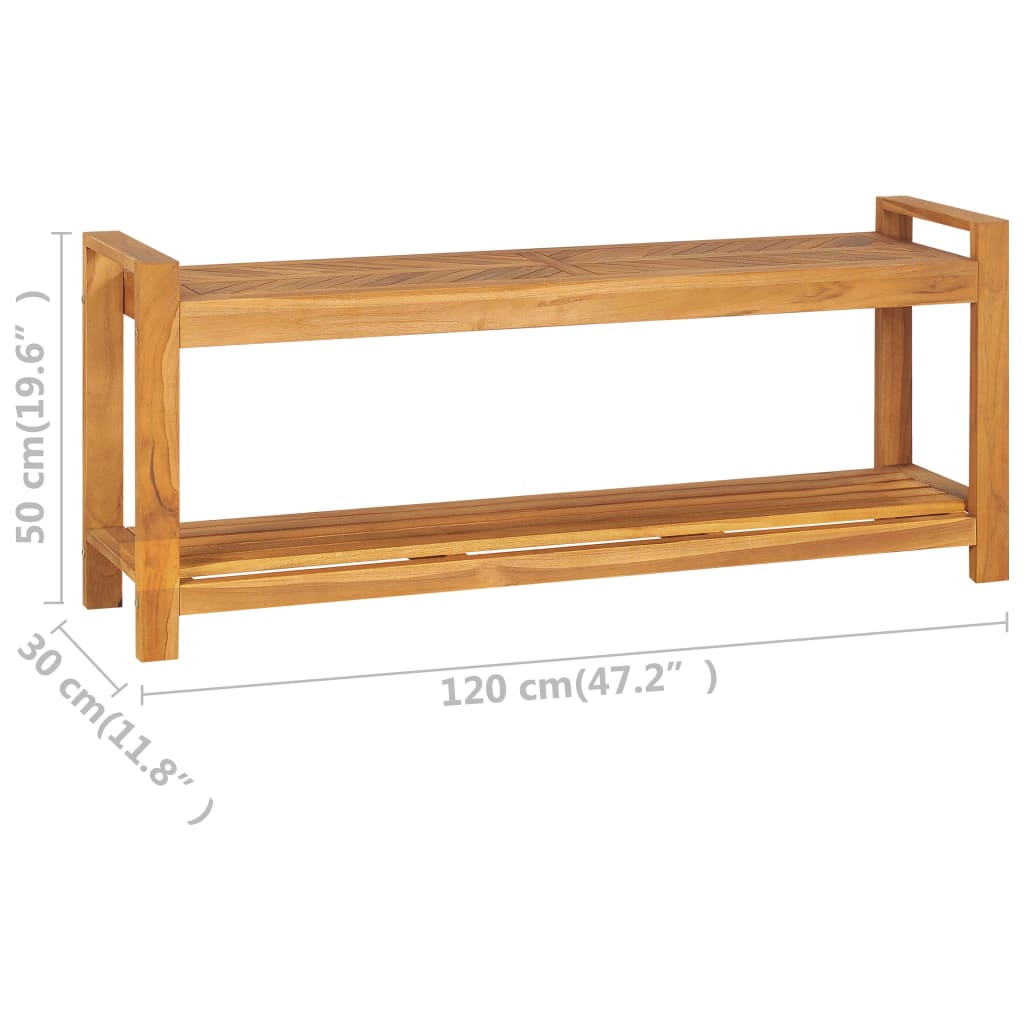 120 cm Solid Wood Bench Teak