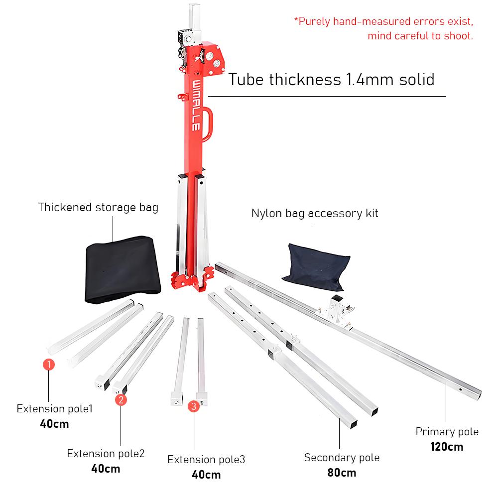 Gypsum Board Lifter Hand-cranked Lamp Mounting Lifting Bracket Lifting Mobile Stand Holder Small Ceiling Hole Punching Bracket