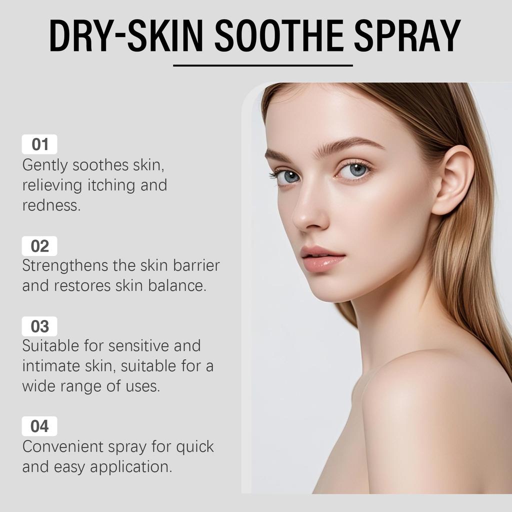 Spray per la Pelle, Spray Siero Curativo, Riduce il Prurito, Idrata e Lenisce la Pelle Secca. 80ml