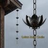 Iron Lotus Rain Catcher Adjustable Length Metal Downspout Chain Lotus Rain Chain  Garden Decor