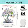 2D Flat Sign Acrylic Tree Decor for Home Centerpiece